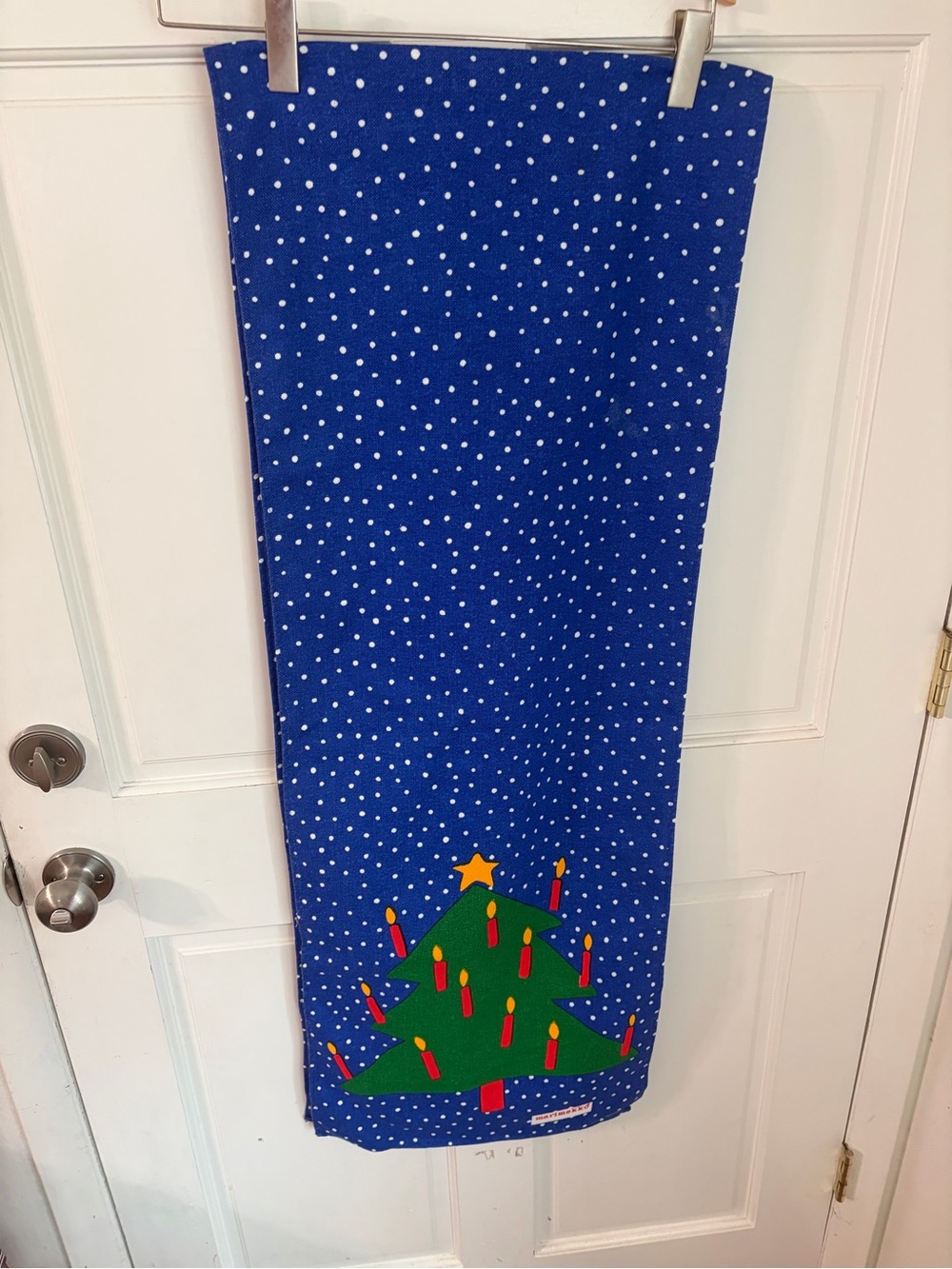 Vintage Marimekko Christmas Tree Runner 86”x15.75”